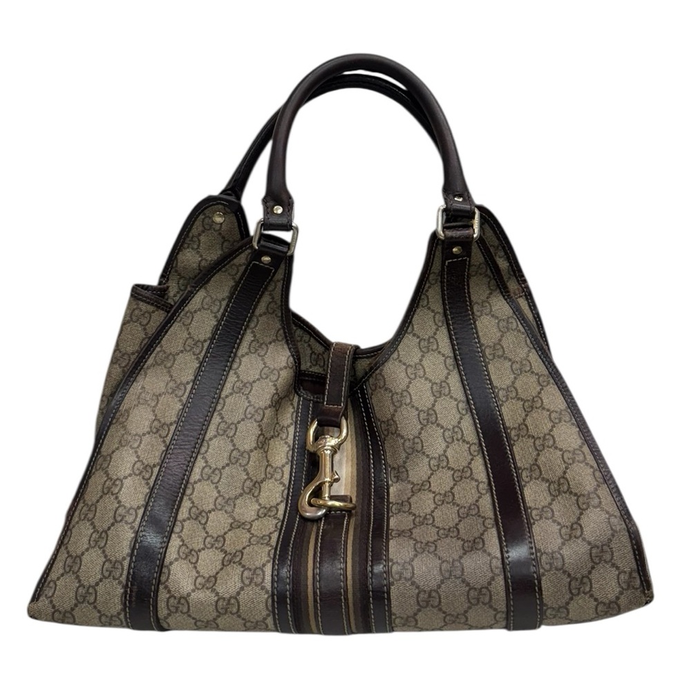 Gucci Brown GG Supreme Leather Joy Shoulder Bag
